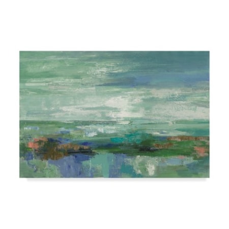 Silvia Vassileva 'Emerald Bay Abstract' Canvas Art,22x32